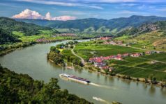Panorama,Of,Wachau,Valley,(unesco,World,Heritage,Site),With,Ship
