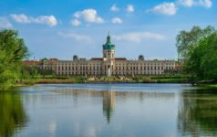 Charlottenburg,Palace,In,Berlin,,Germany,Water,Reflection,On,Sunny,Summer